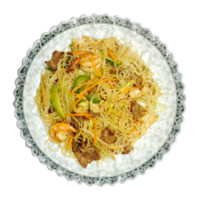 Fideos de Arroz con Tres Delicias